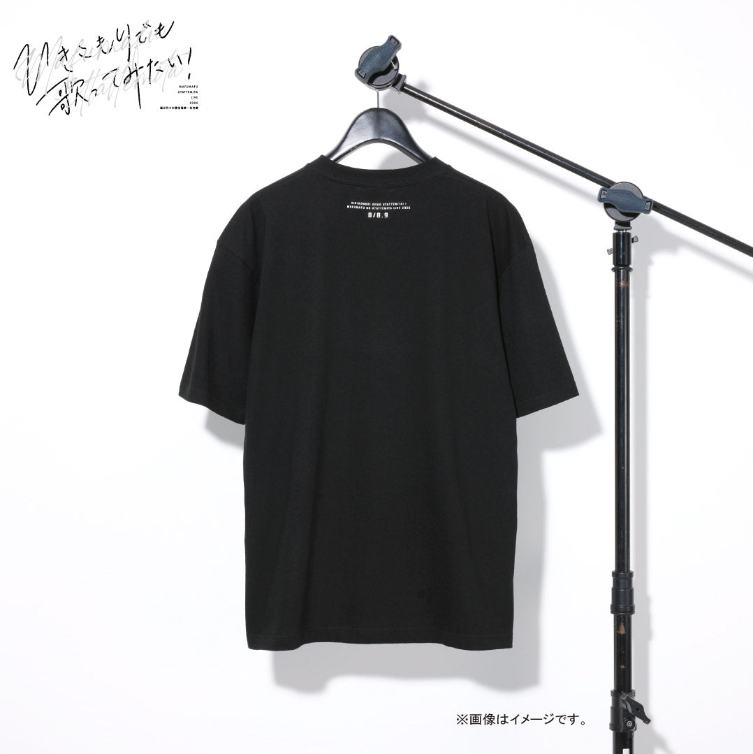 まふまふひき歌Tシャツ -BLACK-